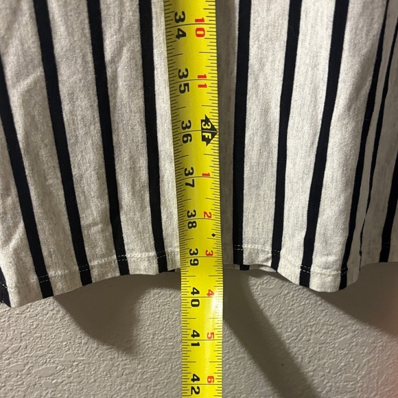 Striped Black and White LulaRoe “Julia” Midi Dress - Picture 5 of 8